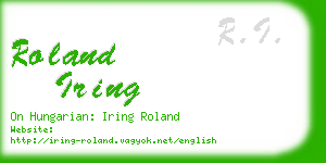 roland iring business card